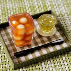 ミニチュアフード カップ入り白玉みたらし団子