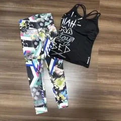 美品⭐︎Reebok ヨガウェア タンクトップ＆レギンスMサイズセット