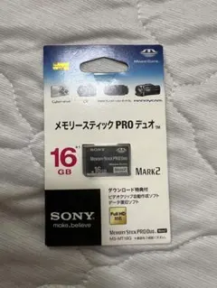 新品未開封　メモリースティックPRO デュオ 16GB