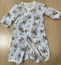 【美品】Combi mini 象柄ロンパース サイズ70 綿100%