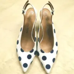 TORY BURCH ドット柄 スリングバック パンプスのサムネイル