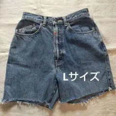 SOMETHING デニムショートパンツ EDWIN Lサイズ 切りっぱなし