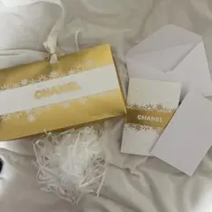 CHANEL ギフト袋 雪の結晶チャーム付き