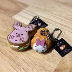Nuiパン ディズニーキャラクターミニチュアキーチェーン　2点セット