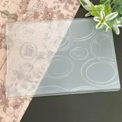 【2120】エンボスフォルダー 雨水 800円