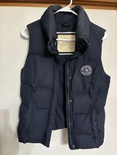 アメリカで購入Abercrombie & Fitch ネイビー ダウンベスト M