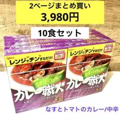 江崎グリコ カレー職人 なすとトマトのカレー 170g×10食セット 中辛のサムネイル
