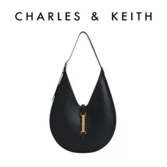 CHARLES&KEITH♡ Cesia メタリックアクセントホーボーバッグ