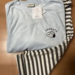 PEANUTS スヌーピー フリース　パジャマ ルームウェア　M タグ付き
