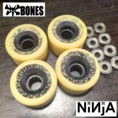 BONES ROUGH RIDERS×NINJA ABEC7 スケボー ウィール
