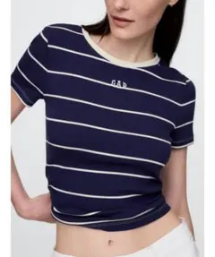 GAP ボーダー Tシャツ ネイビー ホワイトのサムネイル