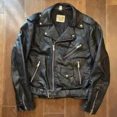 80s vintage umr レザーダブルライダースジャケット 古着 XL