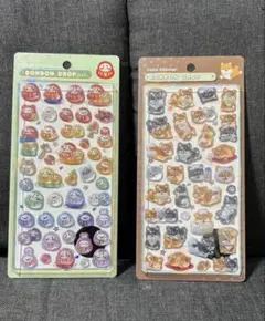 【正規品】ボンボンドロップシール和柄だるま　柴犬