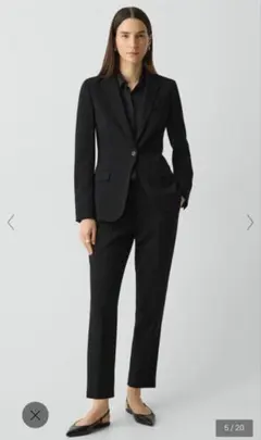 Theory 黒 セットアップスーツ Admiral crepe 0サイズ