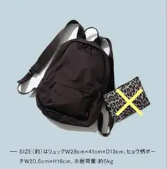 オトナミューズ付録 coz ブラウン ナイロンリュック