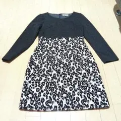 美品！プロポーション　ボディドレッシング ドッキングワンピース　レオパード