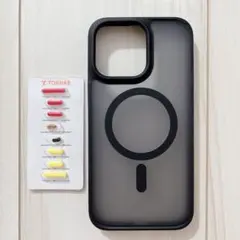 iPhone15 pro max ケース ブラック 黒 MagSafe対応