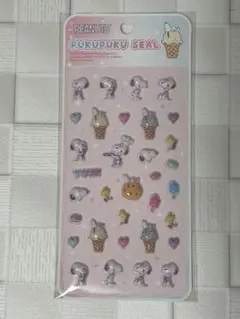 スヌーピー シール ピンク