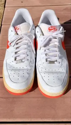 Nike Air Force 1　ホワイト/オレンジ　30cm　ナイキ