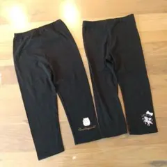 ８部丈レギンスパンツ２本セット♡130cm