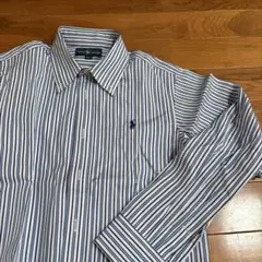 Polo Ralph Lauren 長袖シャツ 130cm 青白ストライプ