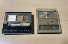 KATE ブラウンシェードアイズN & excel アイシャドウパレット