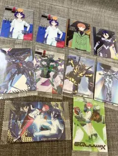 機動戦士ガンダムジークアクス　ウエハースカード他 未使用品10点セット