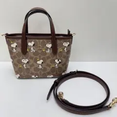 COACH コーチ スヌーピー コラボ2WAYトートCBS83