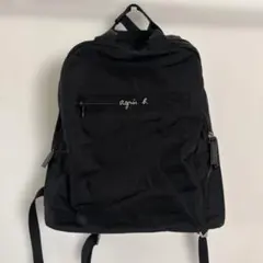 極美品 アニエスベー レザー リュックサック ゴールド金具 ファスナー
