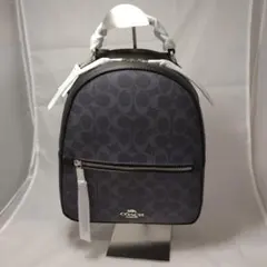 【新品未使用】COACH リュックサック シグネチャー ネイビーのサムネイル
