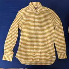BARBA DANDYLIFE チェックシャツ イエロー サイズL