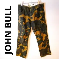 ジョンブル【日本製】迷彩 カモフラ カーゴパンツ L 児島 Johnbull