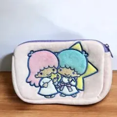 【新品未使用】キキ＆ララ フラットポーチ リトルツインスターズ