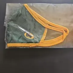 メッシュ素材 緑と黄色 耳掛けマスク