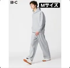 UNIQLO:C スウェットワイドパンツ M グレー