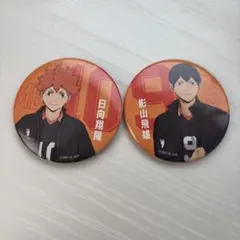 日向翔陽・影山飛雄 缶バッジセット ハイキュー