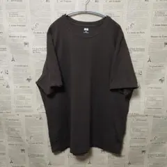 ■まだまだ暑いぞセール❗■【ユニクロU】■クルーネックT■※ブラウン完売サイズ■