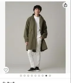 nano・universe LB.03 スプリングモッズコート カーキ　サイズM