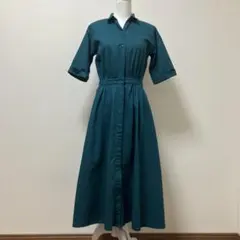 フェリシモ　noble et Natural ロングワンピース　　麻　綿　春
