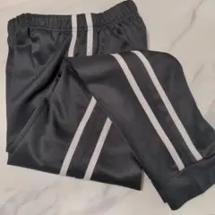 黒 ストライプ ロングパンツ 130cm