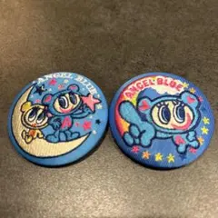 値下げ中！)ナルミヤキャラクターズ　エンジェルブルー　刺繍缶バッジ