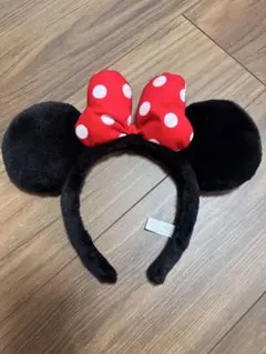 ディズニーリゾート、ミニーちゃん、カチューシャ、美品
