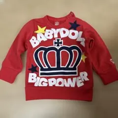 BABYDOLL 赤 トレーナー 80