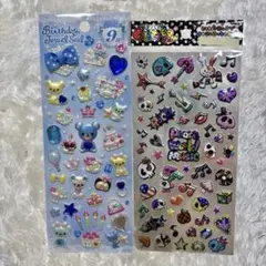 平成レトロ シール ぷくぷくシール ぷっくり グリッターシール ストーンシール