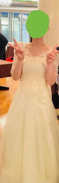 Aライン　刺繍・レース ウェディングドレス