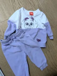 パウ・パトロール　スカイ　紫色上下セット　セットアップ　18M
