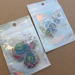 オーロラホログラムクリアフレークシール たまごっち パワパフ　ボンドロ