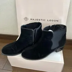 MAJESTIC LEGON 黒スエードブーティ　Ｌサイズ