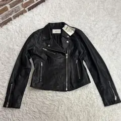 ✨未使用✨stradivarius羊革　ラムレザー　ダブルライダース　ジャケット