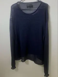 NUMBER (N)INE シースルーショートレングスニットプルオーバー